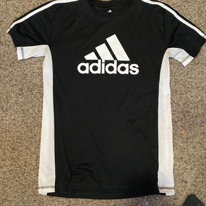 Black and white Adidas shirt, boys